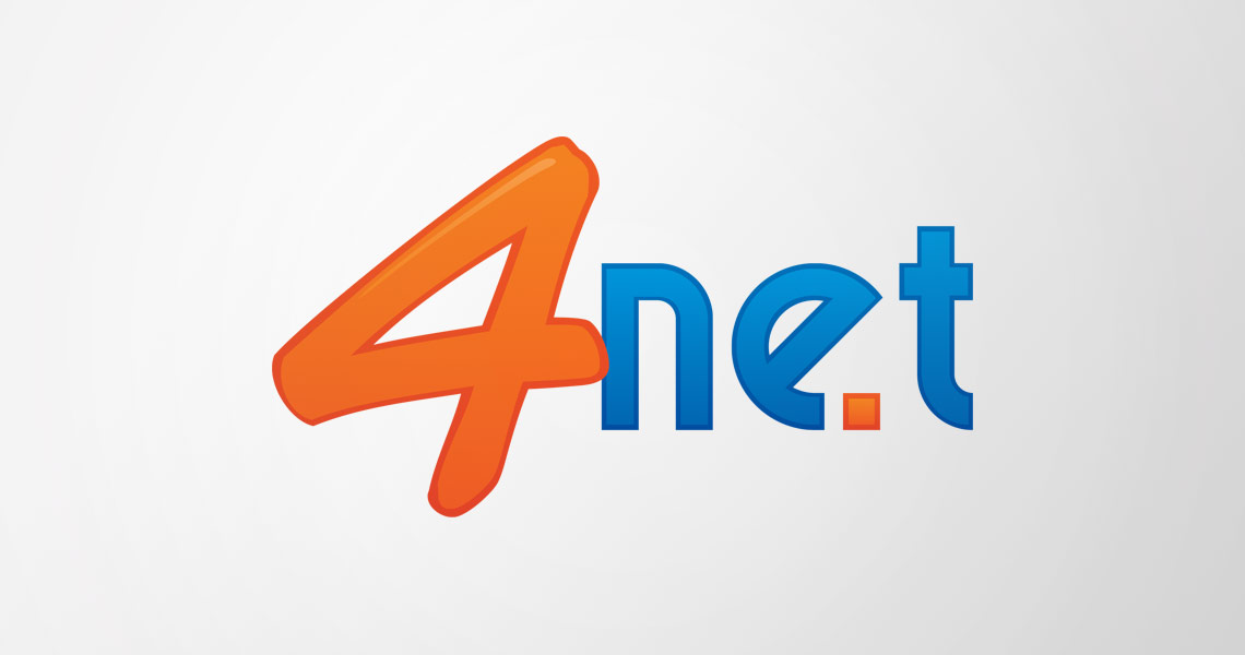 Logotipo criado para a 4net